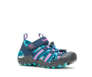 Outdoorsandale KAMIK "CRAB", Kinder, Gr. 31, bunt (petrol, rosa), Synthetik, Textil, Schuhe Outdoorsandale (56957364-31) petrol, rosa