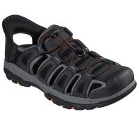 Outdoorsandale SKECHERS "TRESMEN-NORVICK", Herren, Gr. 45, schwarz, Lederimitat, Textil, Schuhe Outdoorsandale, Trekking Sandale mit Slip-ins Funktion (61408261-45) schwarz