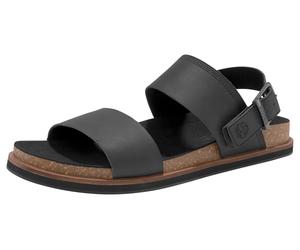 Outdoorsandale TIMBERLAND "Amalfi Vibes 2Band Sandal", Herren, Gr. 40, schwarz, Leder, Schuhe Outdoorsandale (44455652-40) schwarz