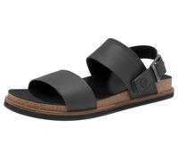 Outdoorsandale TIMBERLAND "Amalfi Vibes 2Band Sandal", Herren, Gr. 45, schwarz, Leder, Schuhe Outdoorsandale (44455652-45) schwarz