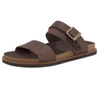 Outdoorsandale TIMBERLAND "Amalfi Vibes 2Band Sandal", Herren, Gr. 46, braun (dunkelbraun), Leder, Schuhe Outdoorsandale (72279161-46) dunkelbraun