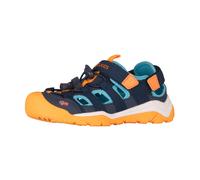 Outdoorsandale TROLLKIDS "KIDS KRISTIANSAND SANDAL XT", Kinder, Gr. 27, blau (alpine blau, pool blau, sahara sunset), Synthetik, Textil, mehrfarbig, Schuhe Outdoorsandale (36691728-27) alpine blau, po