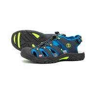 Outdoorsandale TROLLKIDS "KIDS KVALVIKA SANDAL", Kinder, Gr. 29, bunt (navy, viper grün), Synthetik, mehrfarbig, Schuhe Outdoorsandale (15216564-29) navy, viper grün