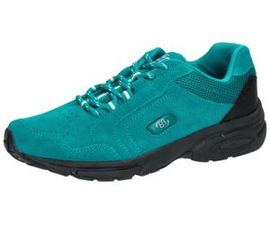 Outdoorschuh BRÜTTING "Nordic Walking Schuh Circle", Damen, Gr. 37, blau (grün), Veloursleder, Schuhe Wanderschuh Outdoorschuh (13676535-37) grün