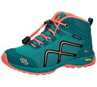 Brütting Mädchen Outdoorschuh Outdoorstiefel Guide High, Petrol Lachs, 32 EU