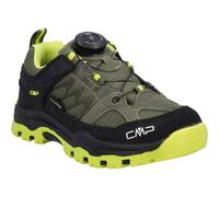 Outdoorschuh CMP "KIDS KIRUNA LOW FITGO TREKKING SHOES WP", Kinder, Gr. 37, kaki, acido, Leder, Synthetik, Schuhe Outdoorschuh, wasserdicht (65018005-37) kaki, acido