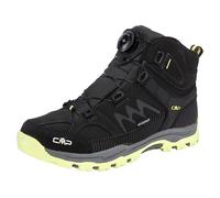 Outdoorschuh CMP "KIDS KIRUNA MID FITGO FLEECE WP TREKKING SHOES", Jungen, Gr. 38, piombo, acido, Leder, Schuhe Outdoorschuh, Winterstiefel, Winterschuhe, gefüttert,wasserdicht (74343323-38)