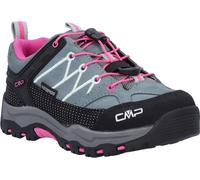 Outdoorschuh CMP "KIDS RIGEL LOW WP TREKKING SHOES", Kinder, Gr. 37, grau (mineral grün, lila fluo), Leder, Schuhe Outdoorschuh, wasserdicht (84405134-37) mineral grün, lila fluo