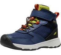 Outdoorschuh KEEN "SKUA MID WP", Kinder, Gr. 30, grün (naval academy, rogue grün), Leder, Synthetik, Schuhe Outdoorschuh, wasserdicht (33159432-30) naval academy, rogue grün
