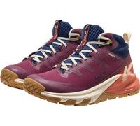 Outdoorschuh KEEN "TARGHEE APEX MID WP", Damen, Gr. 40, lila (fig, burnt brick), Synthetik, Schuhe Outdoorschuh, wasserdicht (94240139-40) fig, burnt brick