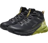 Outdoorschuh KEEN "TARGHEE APEX MID WP", Herren, Gr. 44, schwarz, golden cypress, Synthetik, Schuhe Outdoorschuh, wasserdicht (73224658-44) schwarz, golden cypress