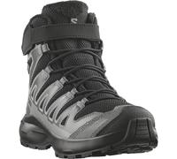 Outdoorschuh SALOMON "XA PRO WINTER WP J", Kinder, Gr. 32, schwarz-weiß (schwarz, castlerock, cloudburst), Synthetik, Textil, Schuhe Outdoorschuh, wasserdicht (32794763-32) schwarz, castlerock, cloudb