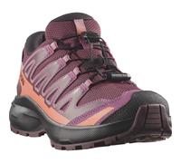 Outdoorschuh SALOMON "XA PRO WP J", Kinder, Gr. 32, lila (huckleberry, schwarz, nectarine), Synthetik, Textil, Schuhe Outdoorschuh, wasserdicht (73620840-32) huckleberry, schwarz, nectarine