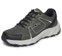 Sneaker SKECHERS "Skechers Sneaker Lederimitat", Herren, Gr. 41, grün (oliv), Lederimitat, Schuhe Sneaker (92268310-41) oliv