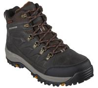 Outdoorschuh SKECHERS "RELMENT", Herren, Gr. 42, braun (dunkelbraun), Lederimitat, Schuhe Outdoorschuh, mit wasserabweisender Membrane (66927027-42)