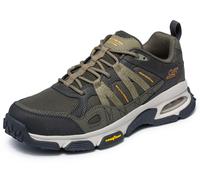 Outdoorschuh SKECHERS "SKECH-AIR ENVOY", Herren, Gr. 39, olivgrün, Leder, Textil, Schuhe Outdoorschuh, mit Air-Cooled Memory Foam (91293767-39)