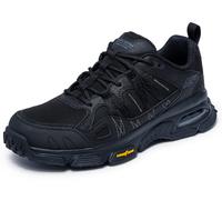 Outdoorschuh SKECHERS "SKECH-AIR ENVOY", Herren, Gr. 41, schwarz, Leder, Textil, Schuhe Outdoorschuh, mit Air-Cooled Memory Foam (23910463-41)