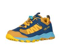 Outdoorschuh TROLLKIDS "Kids Tronfjell Hiker Low", Kinder, Gr. 32, blau (mustard, dynamic blau, corn gelb), Synthetik, Schuhe Outdoorschuh, wasserdicht (62974958-32) mustard, dynamic blau, corn gelb