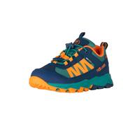 Outdoorschuh TROLLKIDS "Kids Tronfjell Hiker Low", Kinder, Gr. 38, grün (sea grün, madeira blau, sahara sunset), Synthetik, Textil, mehrfarbig, Schuhe Outdoorschuh, wasserdicht (26888352-38) sea grün,