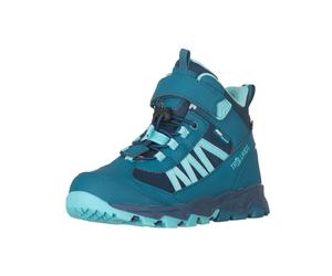 Outdoorschuh TROLLKIDS "Kids Tronfjell Hiker Mid", Kinder, Gr. 34, schwarz marine, madeira blau, arctic blau, Synthetik, Textil, Schuhe Outdoorschuh, wasserdicht (56219216-34) schwarz marine, madeira
