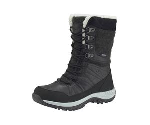Outdoorwinterstiefel HI-TEC "Riva Waterproof", Damen, Gr. 38, schwarz, Synthetik, Textil, Schuhe Outdoorwinterstiefel, Winterstiefel, Snowboots, Winterschuhe, wasserdicht & gefüttert, Topseller (91250