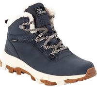 Outdoorwinterstiefel JACK WOLFSKIN "EVERQUEST TEXAPORE MID W", Damen, Gr. 41, blau (schwarz, blau, off, weiß), Leder, Textil, Schuhe Outdoorwinterstiefel, Winterboots, Snowboots, Winterschuhe, wasserd
