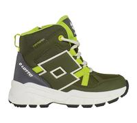 Outdoorwinterstiefel LOTTO, Kinder, Gr. 36, olive, lime, Synthetik, mehrfarbig, Schuhe Outdoorwinterstiefel, - mit praktischem Reißverschluss auf der Innenseite (72217732-36) olive, lime