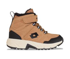 Outdoorwinterstiefel LOTTO, Kinder, Gr. 38, schwarz (braun, schwarz), Kunstfaser, Synthetik, mehrfarbig, Schuhe Outdoorwinterstiefel, - wasser- & windabweisend und dennoch atmungsaktiv (14864201-38) b