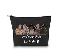 Outer Pogue Life Banks Reißverschlusstasche OBX North Carolina Friends John B JJ Pope Kiara Make-up-Tasche für Damen, Schwarz , Kosmetikkoffer