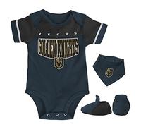 Outerstuff Baby Bib & Bootie Set Vegas Golden Knights - 18M