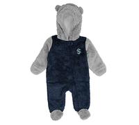 Outerstuff NHL Teddy Fleece Baby Overall - Seattle Kraken - 6-9M