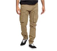 Outlet Angebote, Cargohose Herren Cargohose Herren Baggy Einfarbig Lang Hosen Regular Fit Taktisch Hose Leicht Wanderhose Casual Outdoorhose Herren Chino Hose Cargohosen Für Herren(Khaki,XL)