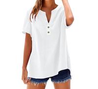 Outlet Angebote Sale Bedruckte Tshirts Damen Kurzarm Shirt Lang Rundhals T-Shirt Sexy Cut Out T Groesse S Blusenshirts Fuer Anti Schweiss Tshirt V Ausschnitt XXL Jeanshemd Bluse Weiss Gestreift