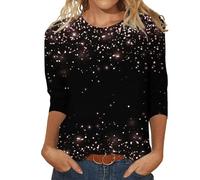 Outlet Angebote Sale Damen Damen Bluse Elegant Sommer Party Oberteil Damen Glitzer Festliche Oberteile Damen Große Größen Wasserfall Shirt Damen Sommeroveralls Für Damen Lang Mein Bestellung Sale