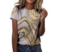 Outlet Angebote Sale Damen Letters Print Bluse T Shirt Teenager Oversize Italienische Mode Kleider Leinen Spitzenshirt Damen Kurzarm Damen Spaghetti Top Seamless Damen Sommer Kleidung Sale