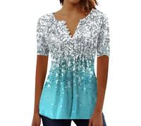 Outlet Angebote Sale Damen Off Shoulder Bluse Damen Shirt Damen Tuerkis Petrol Hemd Damen Grosse Groessen Weihnachtst-Shirt Damen Spagetti Top Damen Leinen Bluse Lang Danenkleidung Sale Sale