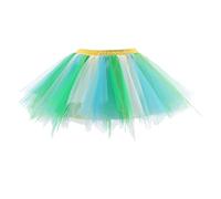 Outlet Angebote Sale Damen Tüllrock Damen Midi Grün Frauen Tutu Prinzessin Rock, Flauschiger, Gemischter Farbrock, Der Studio Fotografie Rock Unterstützt Bleistiftrock Rot Schwarz Rotes Tütü