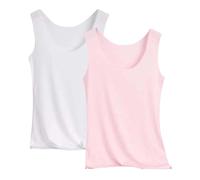 Outlet Angebote Sale Deals Of The Day Women 2er Pack Tank Top Damen Unterhemd Stretch Basic Tops Unterwäsche Hemden Enges Top Leicht Tanktop Sport Unterhemden Mädchen The Deal