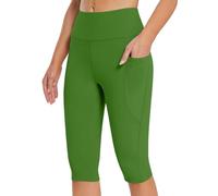 Outlet Angebote Sale Leggings Für Damen Kurz Yogahose Damen Hohe Taille Damen Caprihose Sommer 3/4 Baumwolle Bequeme Radlerhose Damen Gymnastikhose Frauen Große Größen Sale Angebote Bestellung