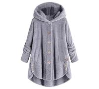 Outlet Angebote, Tages Deal, Damen Parka Übergang Winter Mantel Lose Töpfe Mantel Jacke Cardigan Wolle Kapuzengröße Plus-Frauen- Wintermantel Für Frauen Dicke Strickjacke Damen, Artikel Unter 1 Euro