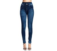 Outlet Shop Sale Leichte Sommerjeans Damen Leggings Für Frauen, Elastische Jeans, Thermostreifen, Druck, Denim Leggings, Strumpfhose, Wanderhose, Outfits, Hip Yoga Hose Kette