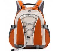 Outplea 10L Wanderrucksack Klein Wasserdicht, Rucksack Kindergarten Mädchen Jungen Komfortabler, Lässig Kinderrucksack Leicht für Reisen Schule Camping Outdoor Sport, Orange