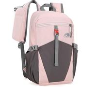 Outplea 12L Wanderrucksack Klein Leichter, Kleiner Rucksack Lässig Herren Damen, Mini Daypacks für Wandern Radfahren Outdoor Schule, Rosa