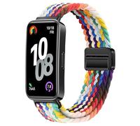 OUTPUTBT Geflecht Magnetisch Armbänder Kompatibel mit HUA WEI Band 10/9/8 Armband Elastisch Nylon Baumwolle Sport Ersatzarmband für HUA WEI Band 8/9/10 für Damen Herren