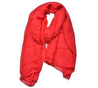 Outrip Damen Baumwollschals Damen Leichter Weicher Modeschal Hals Fester Wickelschal (ZBirdPink)