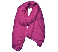 Outrip Damen Baumwollschals Damen Leichter Weicher Modeschal Hals Fester Wickelschal (ZBirdPink)