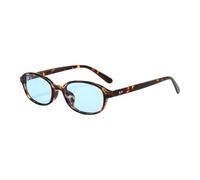 Oval Sonnenbrille UV380 Schutz Leicht PC Rahmen für retro Oval | UV380 Filter blockt schädliche Strahlen, schützt Augen beim Outdoor-Sport effektiv(D)