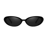 Ovale Retro-Sonnenbrille - schmaler Rahmen, UV-Schutzgläser, leichte Konstruktion, klassisches Mode-Design, bequeme Passform mit trendigem Street-Style-Look für Reisen, Strand, Autofahren