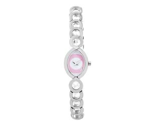 Ovale Rosa Zifferblatt Armbanduhr 7313s01mac Einheitsgröße