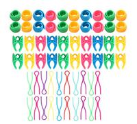 OVAQUIXI Bobbin Thread Buddies, Silikon-Spulenhalter und Spulenklemmen 60 Stück mit Organizer, Verhindert das Auflösen, Garnaufbewahrung für Nähmaschinen- und Stickbenutzer